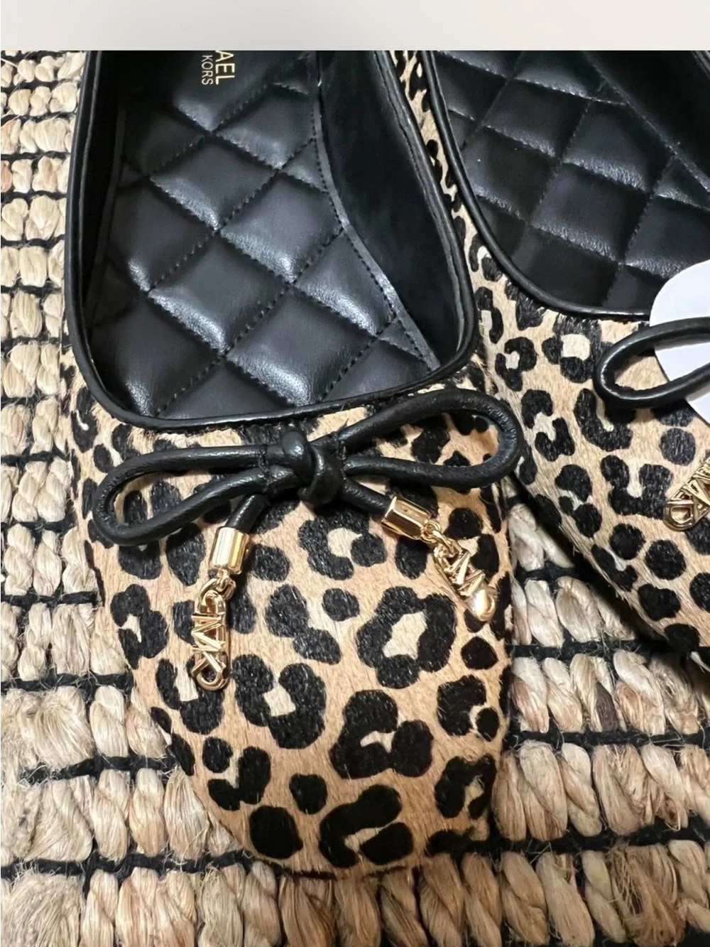 Michael Kors Leopard Print Haircalf Ballet Flats – Size 7.5 – NWT - Picture 2 of 5